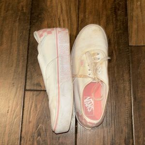 platform pink vans size 10.5